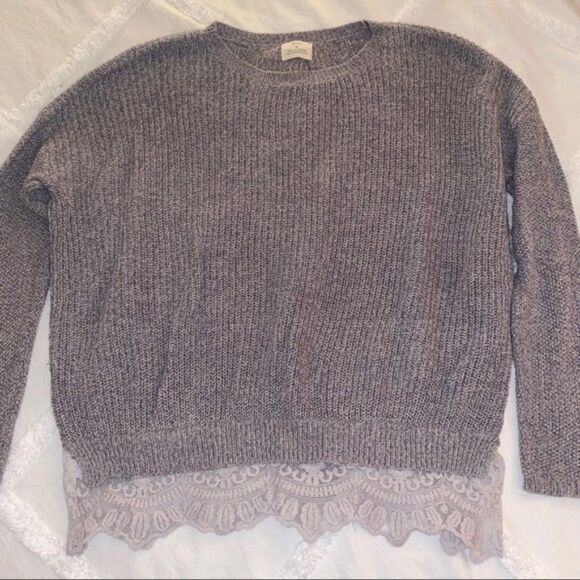 Urban Outfitters Pins & Needles Lace Trim Sweater - Picture 4 of 7